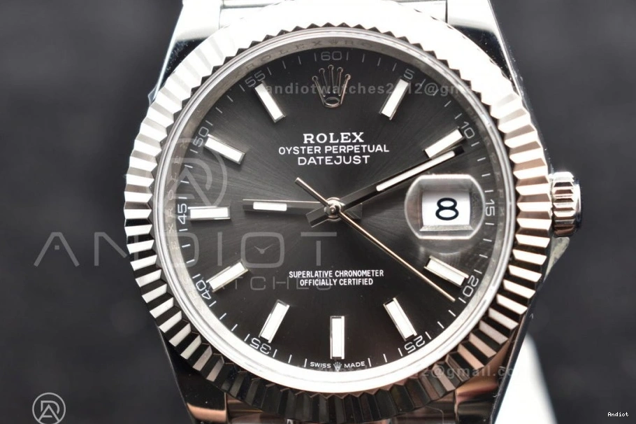 126334 41 Best 904L Grey Edition SA3235 Steel DIWF 1:1 Stick Bracelet DateJust on Dial Jubilee 1117